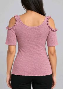 Chic Cold Shoulder Floral Top