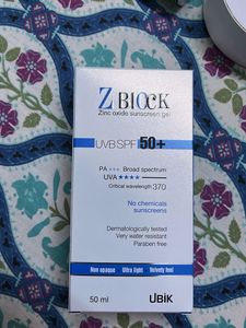 Z Block Zinc Sunscreen SPF 50+