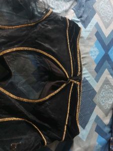 Elegant Black Velvet Blouse
