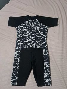 Swimsuit 🌊 Black White Print