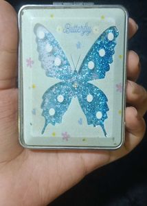 Sparkly Butterfly Compact Mirror