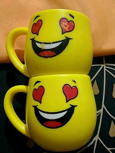 Gorgeous Large Couple Fibre Cofffe Mugs
