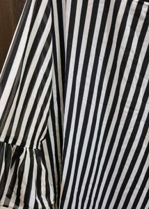 Chic Striped Flare Sleeve Top