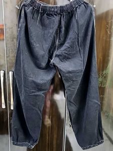 Black Denim jogger pants