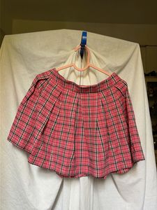 SSS Plaid Pleated Mini Skirt