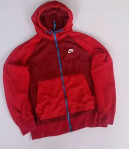 Nike Red Hooded Zip-Up Jacket