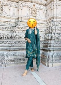 Elegant Teal Kurta Set with Dupatta