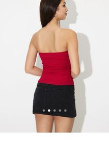 Red Ribbon Tube Top