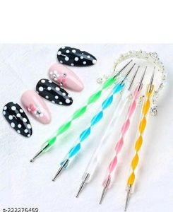 Nail Art Dotting Design Pens Set Of 5