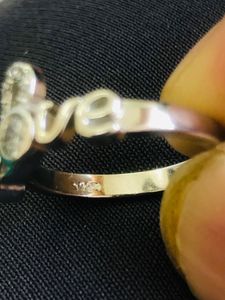 Pure 925 Silver Ladies Ring (wt:2.450g)