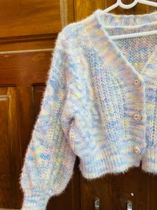 Pastel Cropped Cardigan