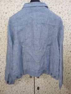 jones new york 100% linen light weight jacket