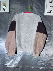 American eagle Cozy Colorblock Sherpa Sweatshirt