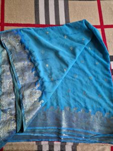 Blue Banarasi  Saree