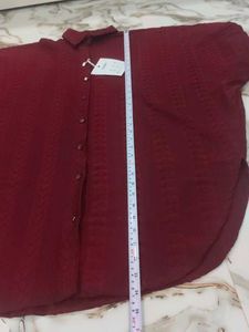 Maroon Textured cord set