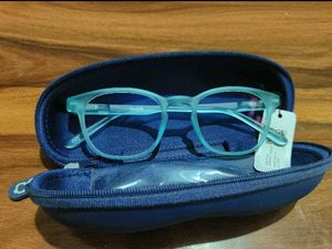 Blue Tinted Eyeglasses with Case