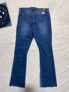 Stylish boot cut Jeans with Slit Detail
