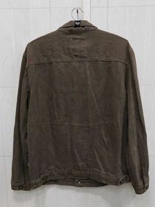 BESIR Men’s Premium Brown Washed Denim Jacket