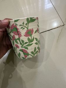 Vintage Floral Ceramic Cup