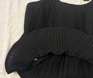 Elegant Black Pleated Cami Top