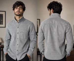 CROPP Men's  Grey Denim Shirt