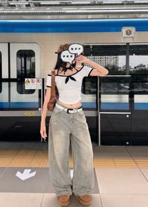 Cute White & Black Cold Shoulder Top