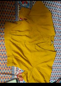 Mustard V-Neck Top