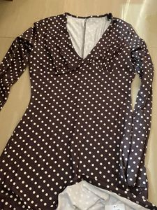 Polka Dot Long Sleeve Dress