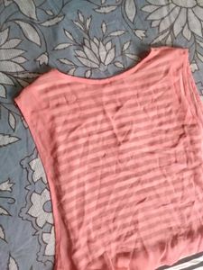 Calvin Klein Striped Layered Top