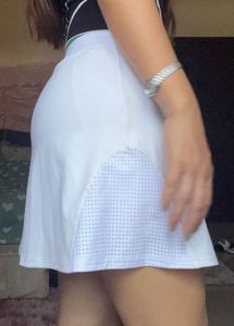 Stylish White Tennis Skirt