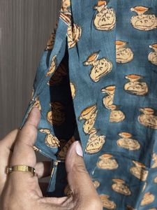 Patterned Button-Down Dress