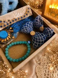 Blue & Gold Rakhi Hamper 🩵