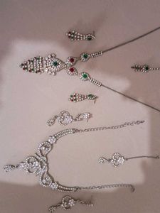 Stunning Emerald and Ruby Necklace Set