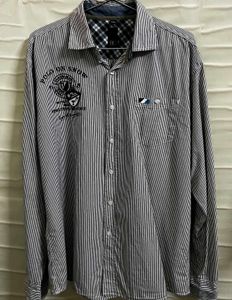 Striped Button-Up Shirt