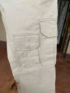 Classic Cargo Joggers Beige Pants