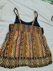 Woman Multi Colour Jaipuri Print Thread Work