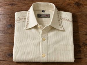 JDS Vintage-Style Boxy Fit Striped Shirt