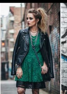 Elegant Green Lace Dress