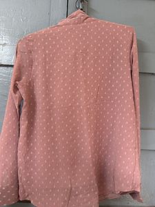Dusty Rose Button-Down Shirt