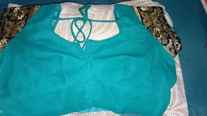 Heavy Green Saree with Golden Border