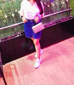 Combo Denim Skirt And Top