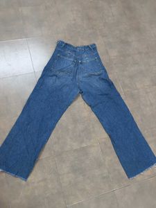 Women's Blue Wide Leg Denim Jeans