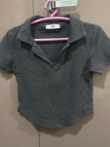 HE Casual Gray Short Sleeve T-Shirt