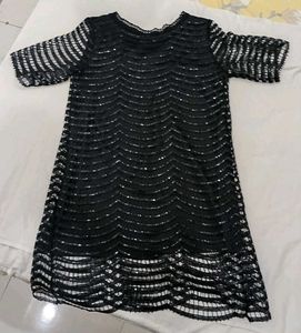 Sparkling Black Sequin Dress