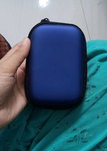 Blue Zippered Storage Case