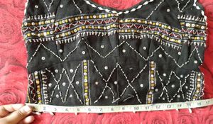 Embroidered Sleeveless Ethnic Blouse