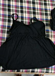 2 Black Lace Cami Top and