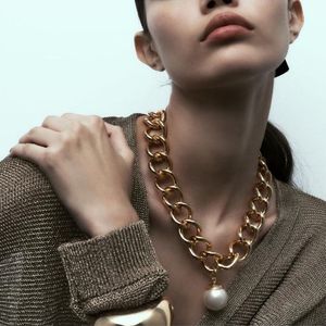 Limited Edition Zara Huge Pearl Pendant Necklace