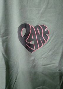 🌿 Rareism Women's Light Green Cotton Tee