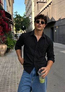 Classic Black Button-Up Shirt